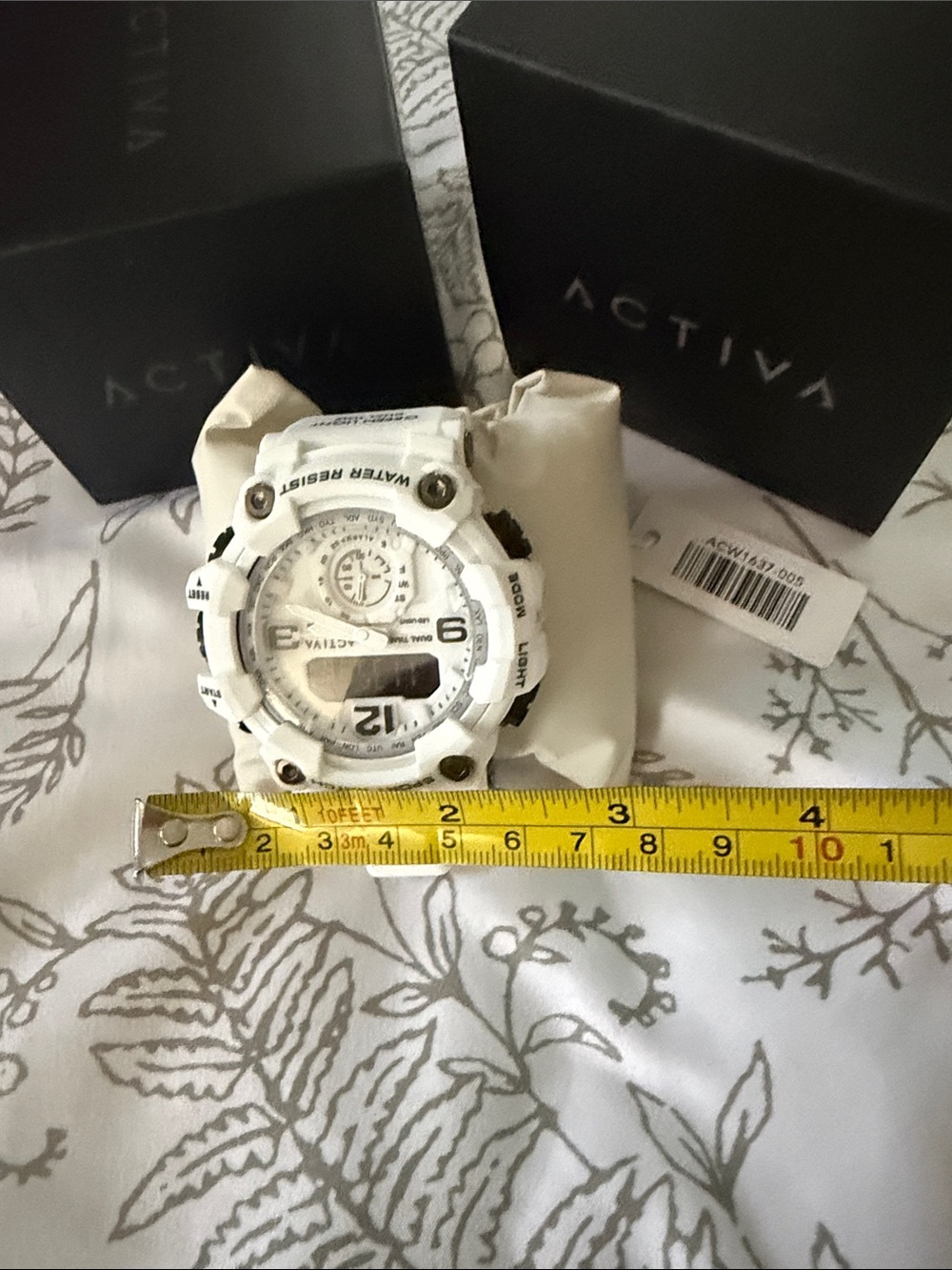 Ativa White and Black Dual-Time Sport Watch - Picture 8 of 8